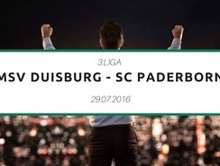 MSV Duisburg – SC Paderborn – Tipp – 29.07.2016